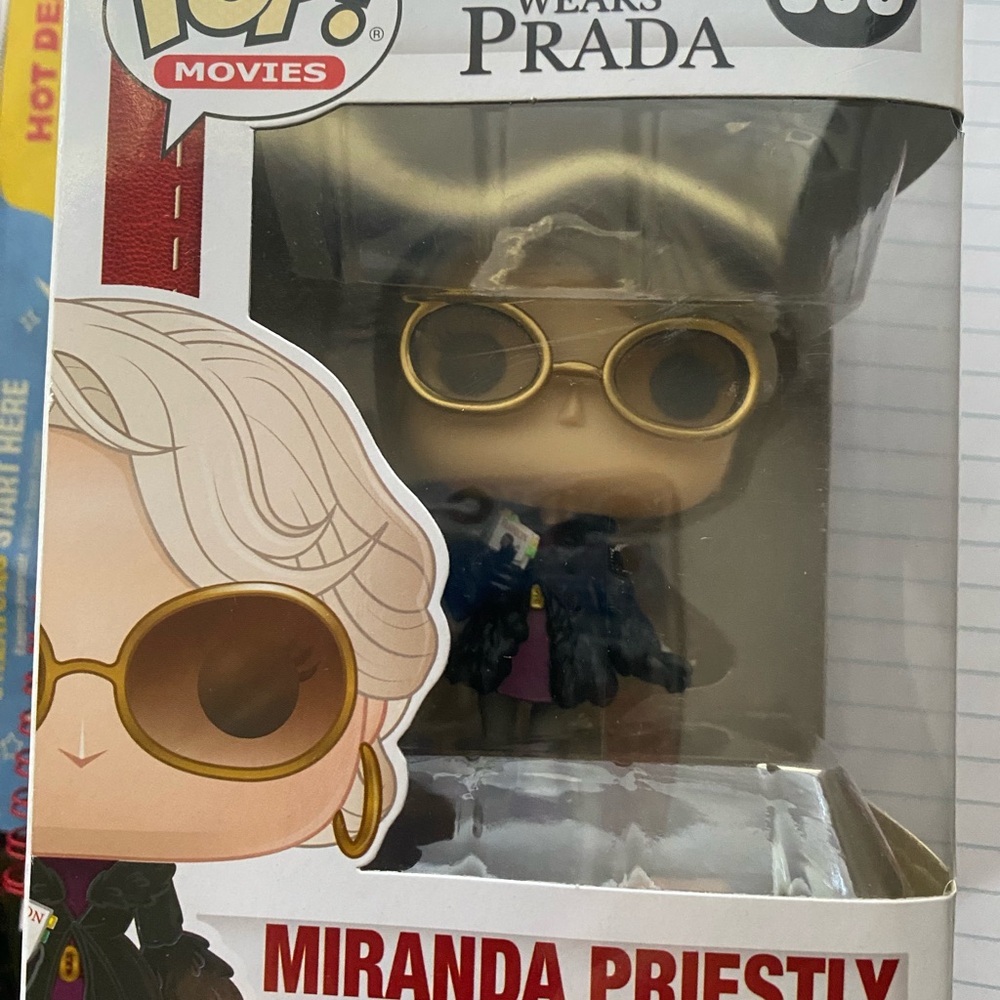 Funko Pop! Movies Miranda Priestly Vinyl Figure - Gold Sunglasses, Blonde Hair